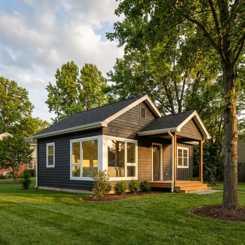 Modern detached ADU built by Excell Homes in Northern Virginia